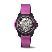 NORQAIN Wild ONE Skeleton Hyper Pink 39mm Automatic Watch